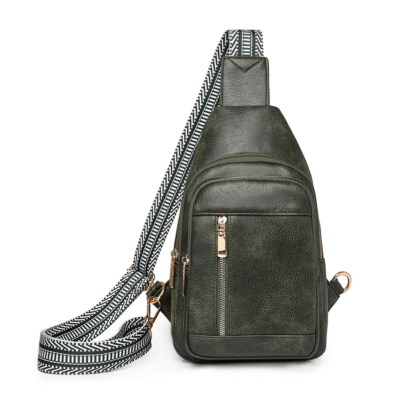 Fashion Prepuce Retro Large Capacity Simple High Women's Chest Bag, Fanny Pack