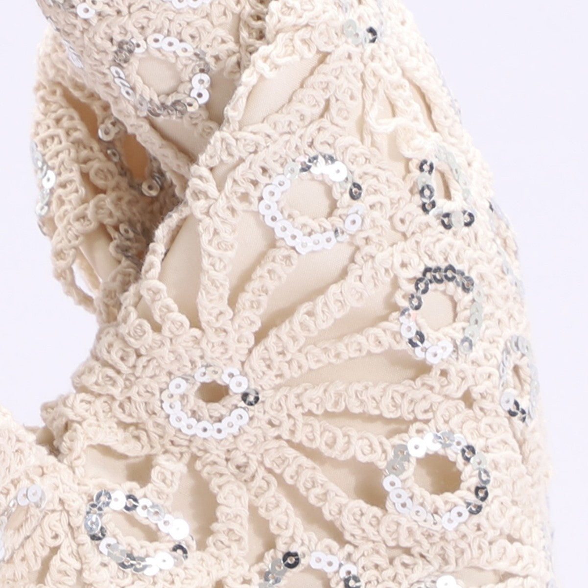 Women's Sequined Hollow Crocheted Hand Vacation Style Bohemian Bags