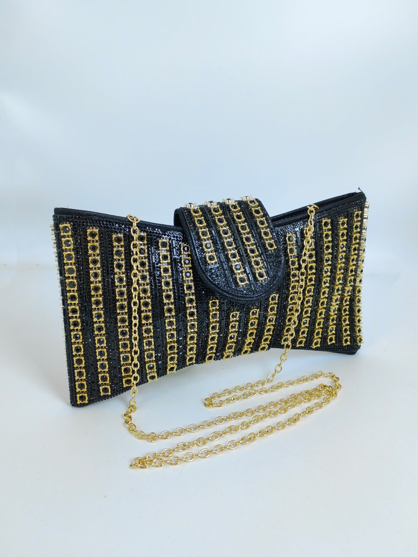 Durable Cool Beaded High-grade Clutch Butterfly Dinner Bag