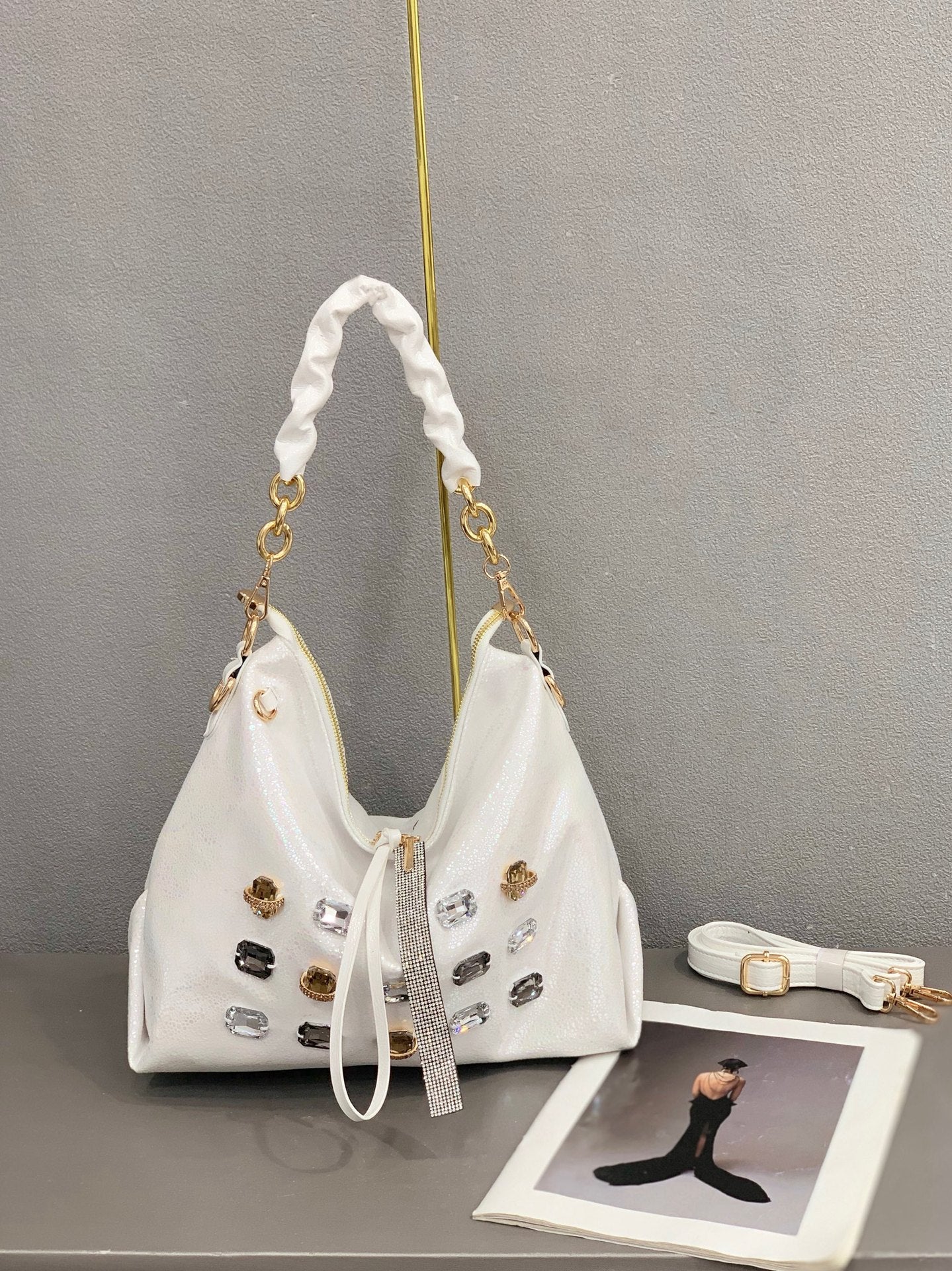 Women's Fashion Rhinestone Sequins Large Capacity Fashionable Bags