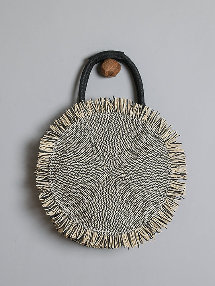 Style Popular Woven Portable Handmade Without Women's Shoulder Bag