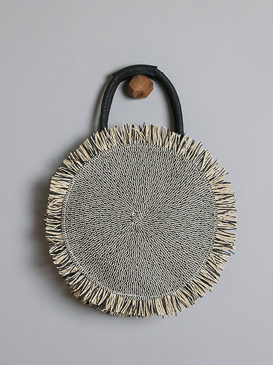 Style Popular Woven Portable Handmade Without Women's Shoulder Bag