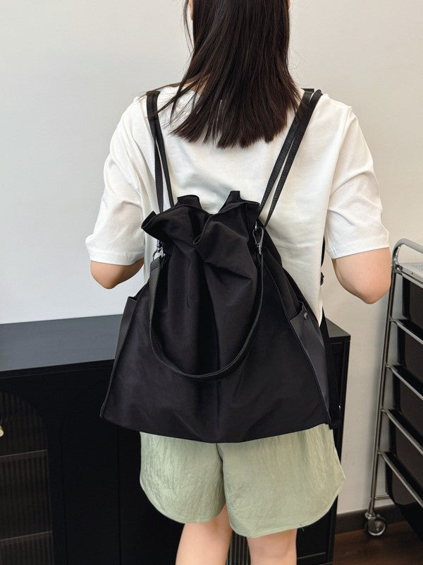 Women's Korean Large Capacity Drawstring College Style Shoulder Bags