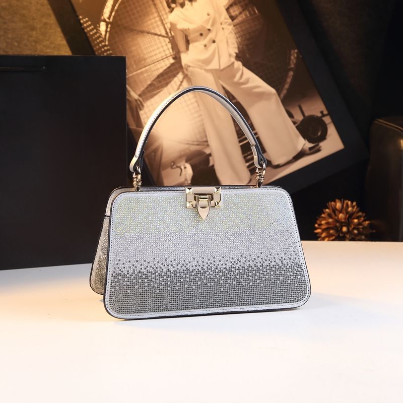 Women's Elegant High-grade Exquisite Shining Diamond Leather Handbags