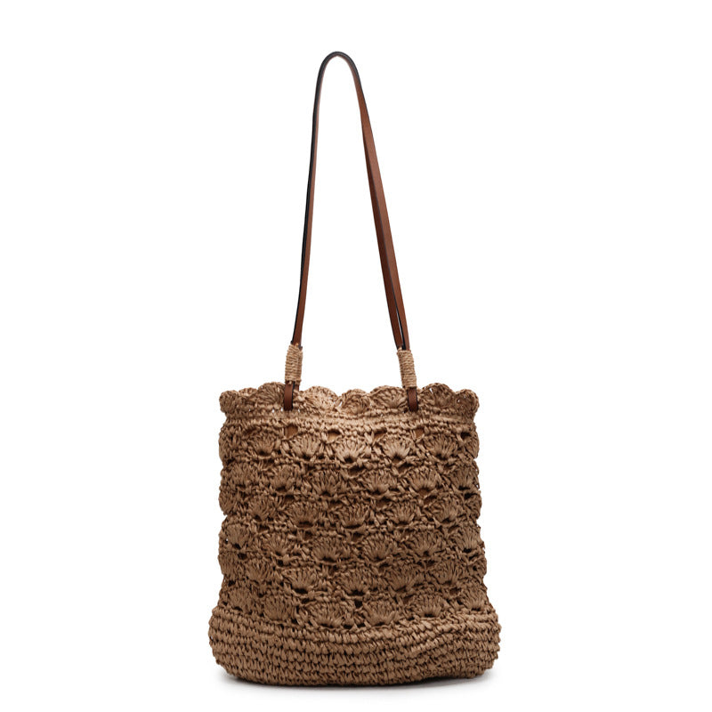 Leisure Commute Straw Fashion Trend Large Tote Bags