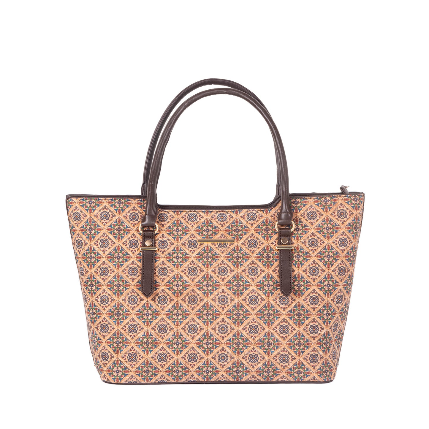 Women's Leather Large Capacity Commuter Retro Pattern Design Women's Handbag