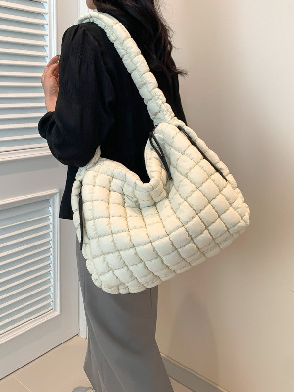 Women's Pleated Cloud Large Capacity Down Cotton Bags