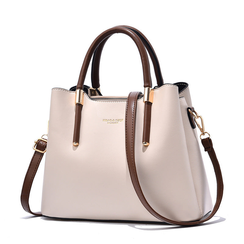 Women's Large Capacity Mom Elegant Leather Tote Bags