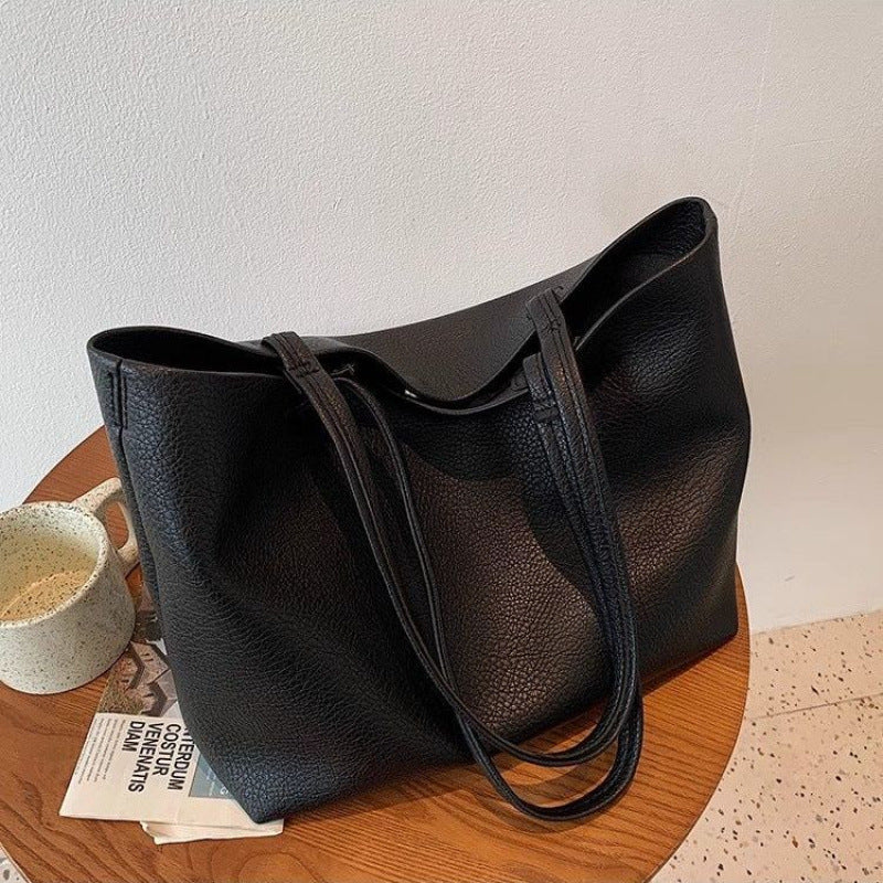 Big Super Soft Large Capacity Texture Niche Tote Bags