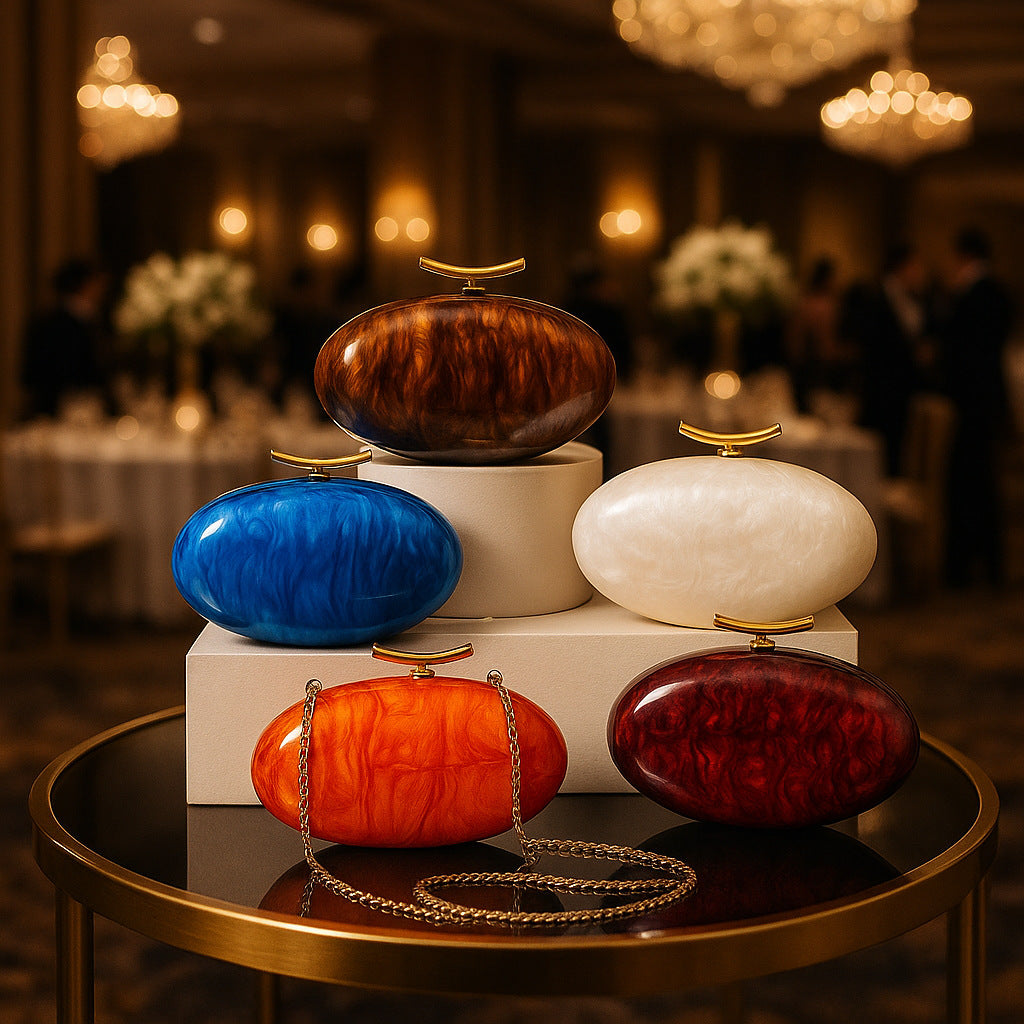 Women's Shell Acrylic Fashion Wedding Clutch Bags
