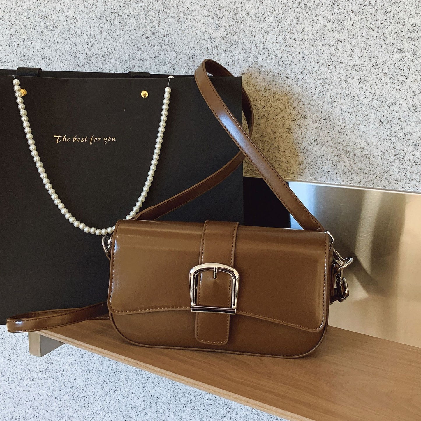 Women's Simple Retro Trendy Western Style For Small Square Bags