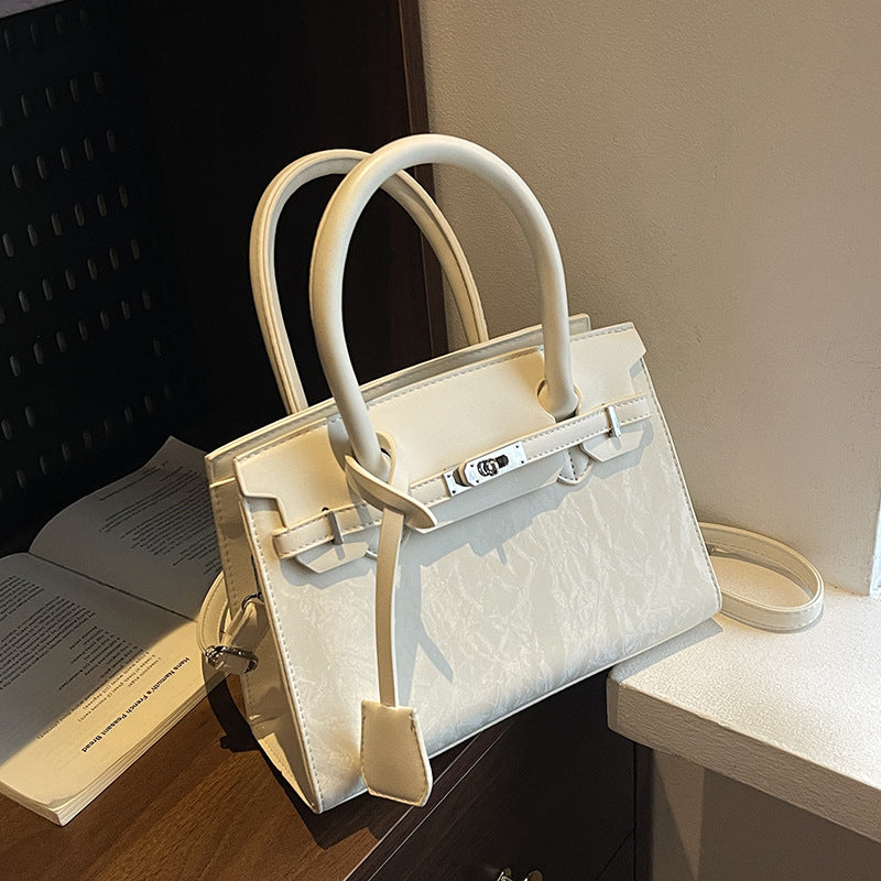Women's Simple Retro Commuter Korean Style Tote Bag