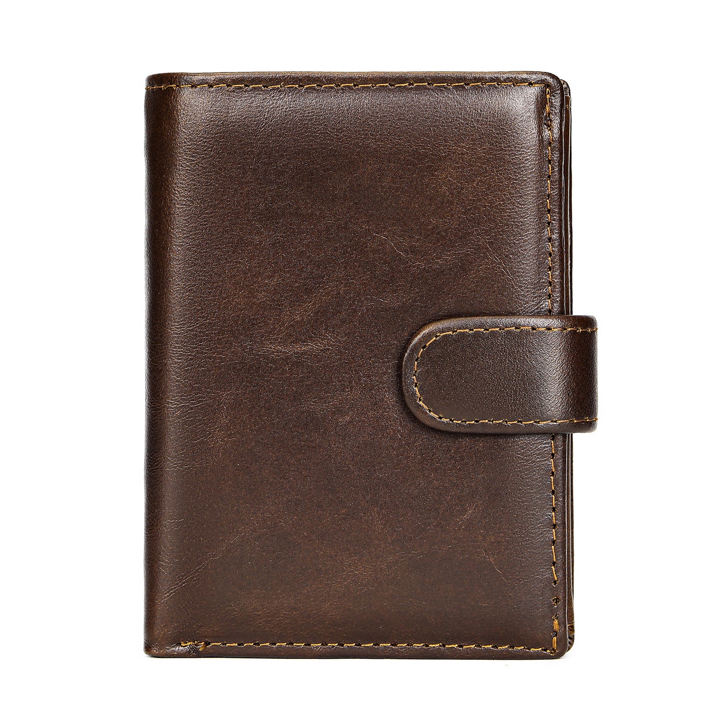 Men's Leather Swiping Retro Slot Large Capacity Coin Purses