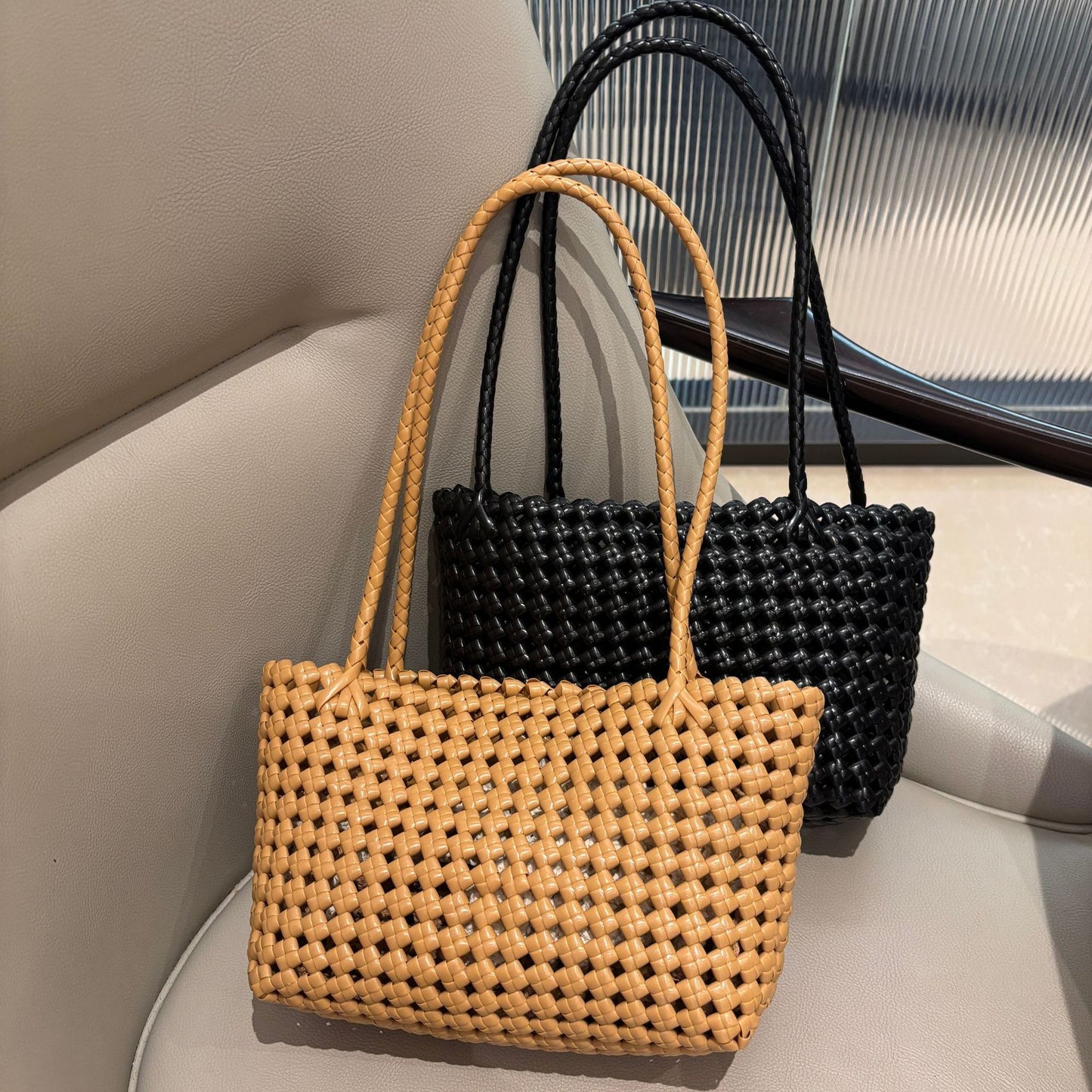Super Popular Finished Woven Korean Style High-grade Vegetable Women's Handbag