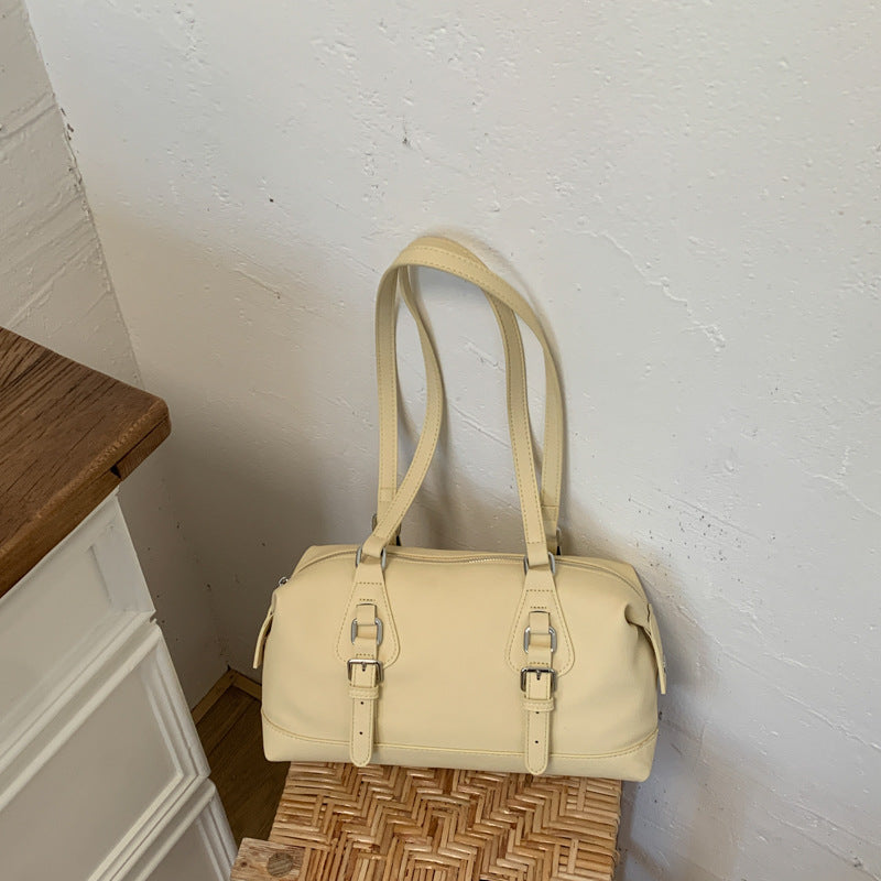 Women's Niche High-grade Simple Commute Bowling Large Capacity Women's Shoulder Bag