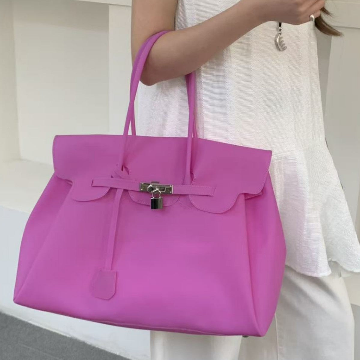Summer Kelly Commuter Fashion Transparent Color Large Women's Handbag