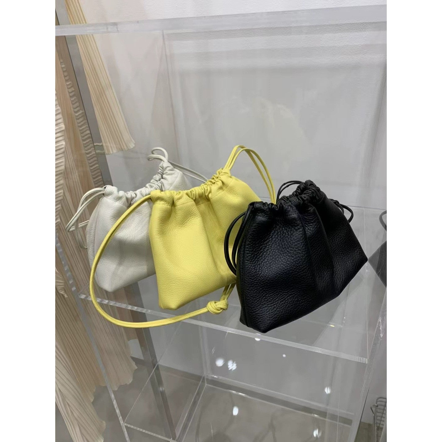 Spring Designer Soft Drawstring Multi Cross Women's Messenger Bag