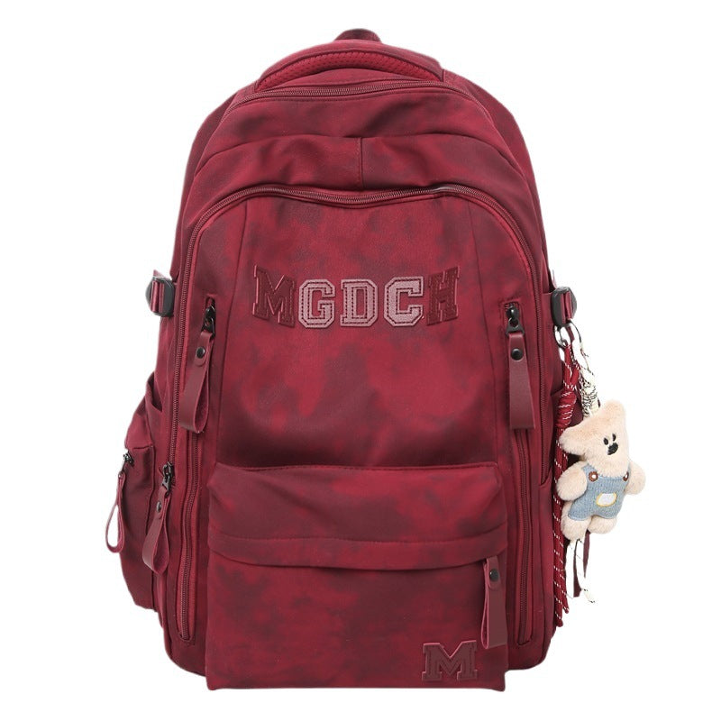 Men's Korean Style Female Junior High Large Capacity Simple College Leisure Backpack