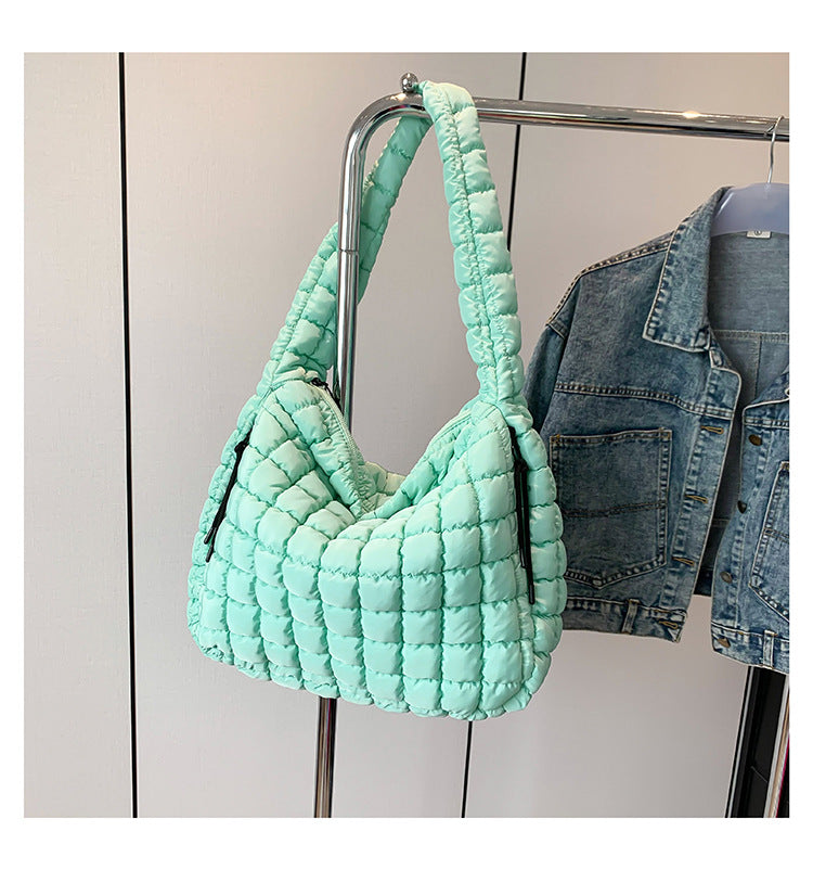 Pleated Cloud Fashion Pull Large Capacity Cotton Tote Bags