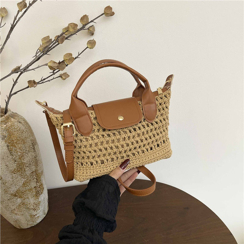 Graceful Women's Hand-woven Dumpling Niche Portable Women's Handbag