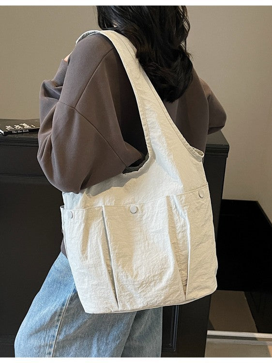 Women's Pleated Korean Style Commuter Underarm Large Women's Shoulder Bag