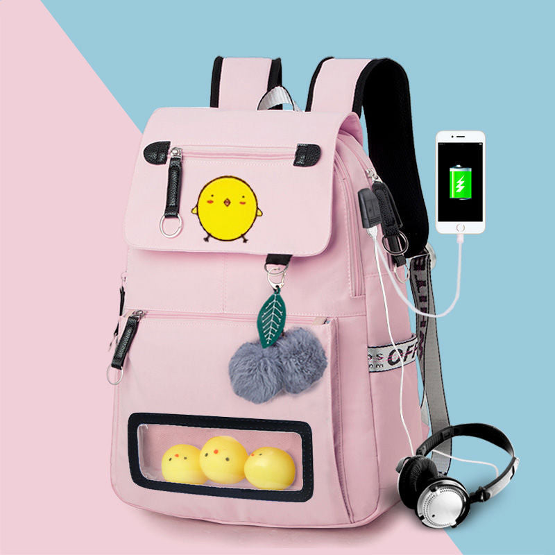 Children's Grade To Primary Burden Reduction Waterproof Backpacks