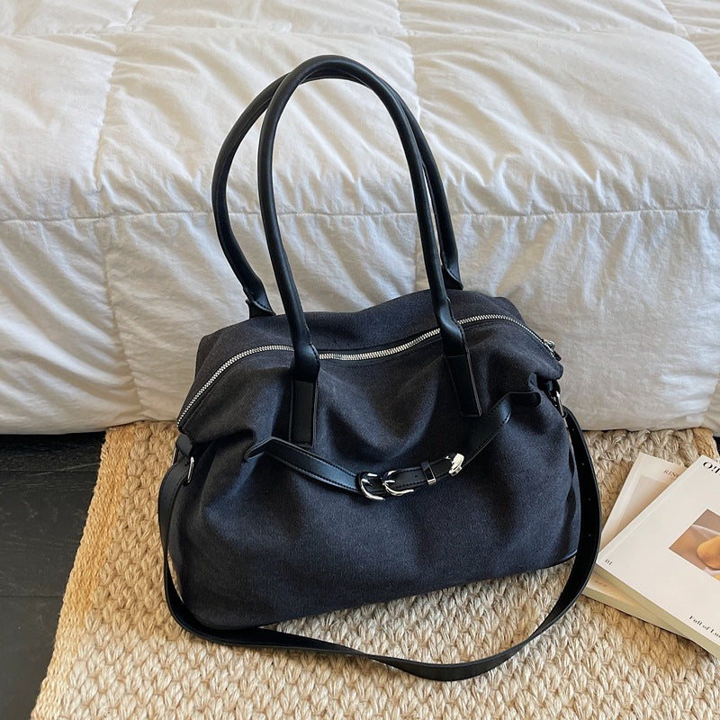 Women's Large Capacity Totes Korean Canvas Winter Commuter Tote Bag