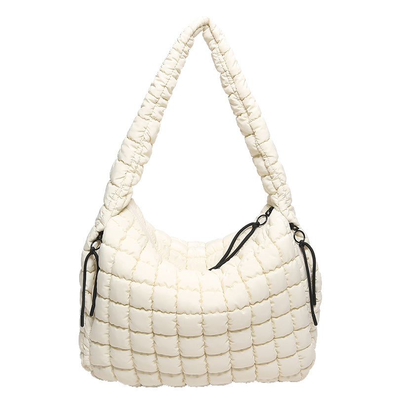 Women's Pleated Cloud Large Capacity Down Cotton Bags