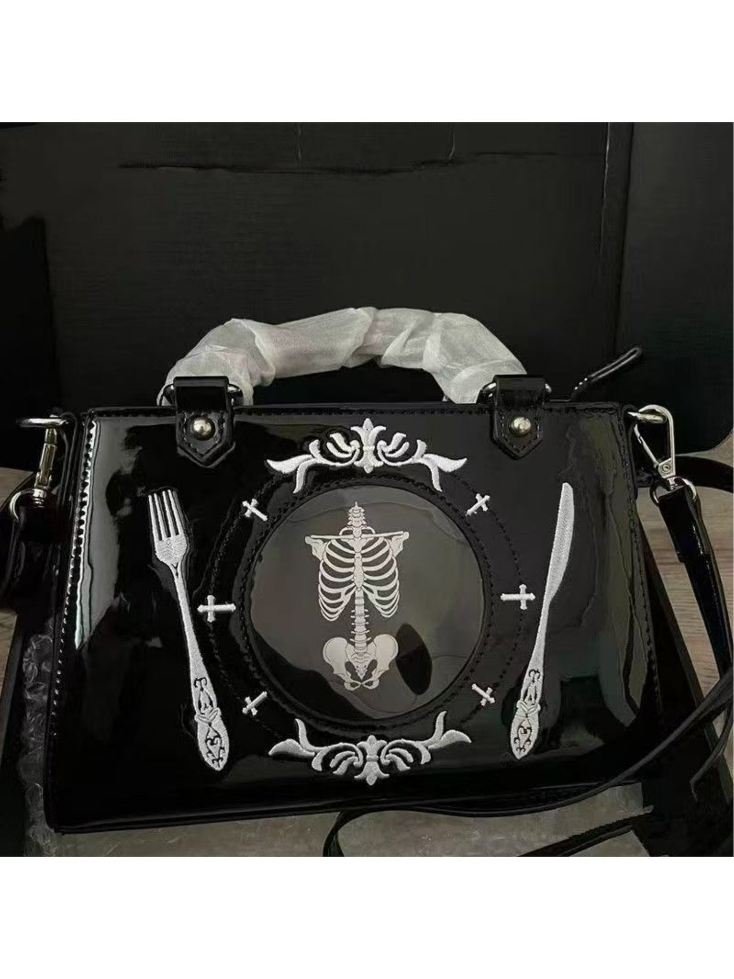 Bone China Plate Cartoon Sweet Cool Hot Underarm Women's Messenger Bag