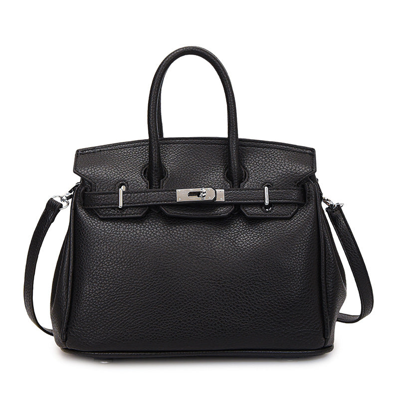 Women's Light Luxury Textured Simple Fashion Lychee Pattern Commute Women's Shoulder Bag