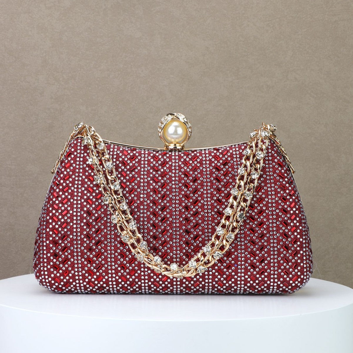 Women's Light Luxury Diamond Banquet Fashion Handbags