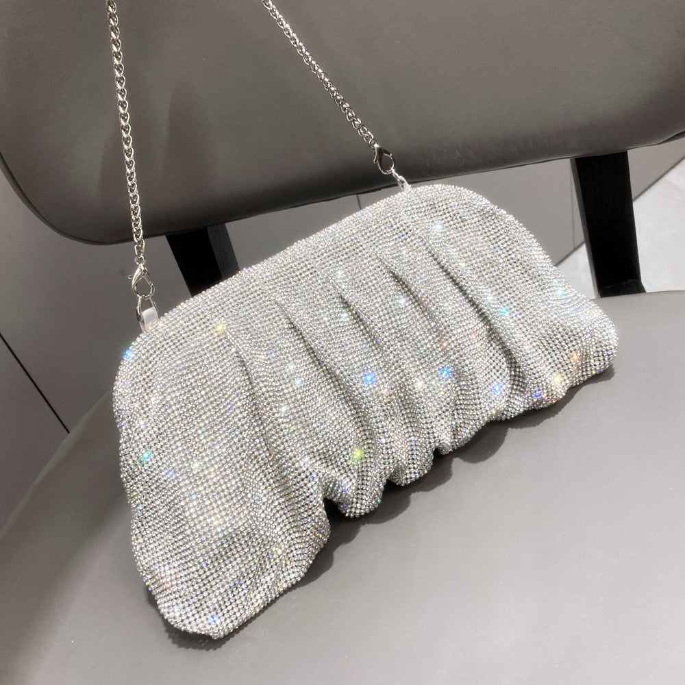 Women's Shiny Rhinestone Clip Diamond Lady's Women's Clutch