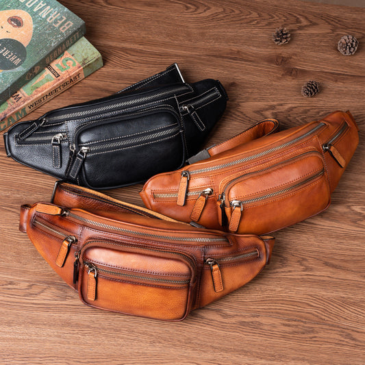 First Layer Vegetable Tanning Leather Retro Bags