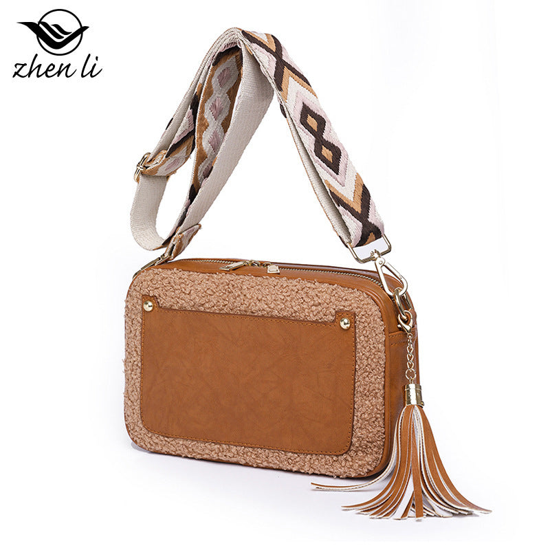 Unique Stylish Women's Fashion Plush Winter Women's Messenger Bag