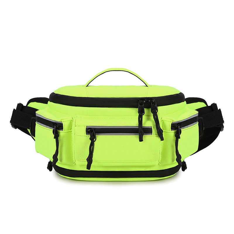 Men's Fashion Night Reflective Design Motorcycle Riding Men's Chest Bag