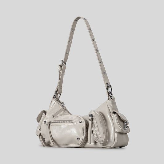 Women's Hot Style Vintage Rivet Underarm Machine Punk Women's Shoulder Bag