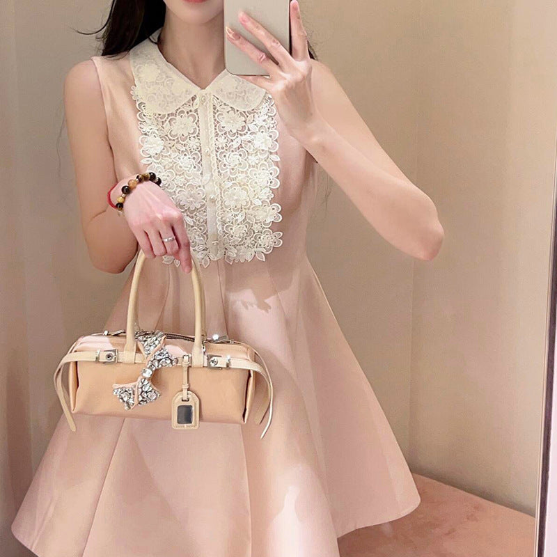 Women's Niche Denim Underarm Solid Color Fashionable Stylish Sweet Bags
