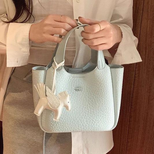 Women's Marseille Design Light Blue Texture Commuter Women's Messenger Bag
