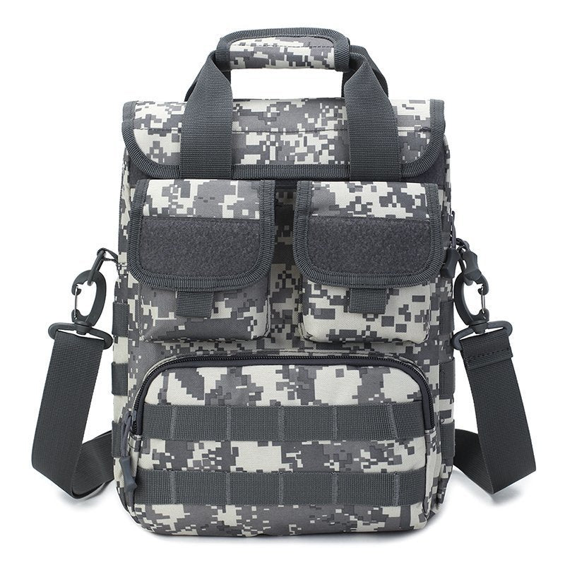 Men's Nylon Camouflage Tactics Hiking Camping Kit Tooling Large Men's Shoulder Bag