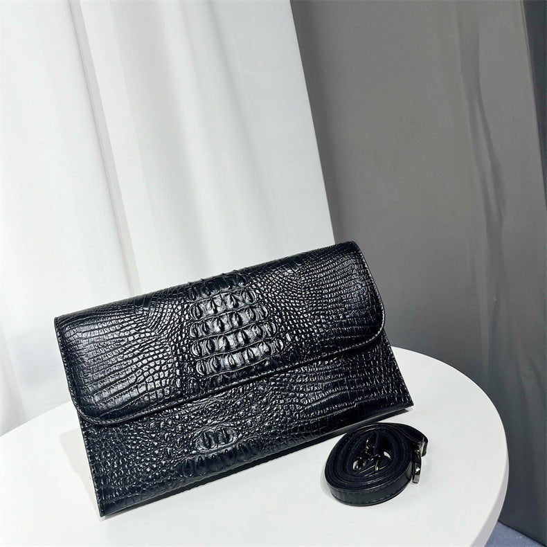 Women's Vintage Crocodile Pattern Patent Versatile High Quality Women's Clutch