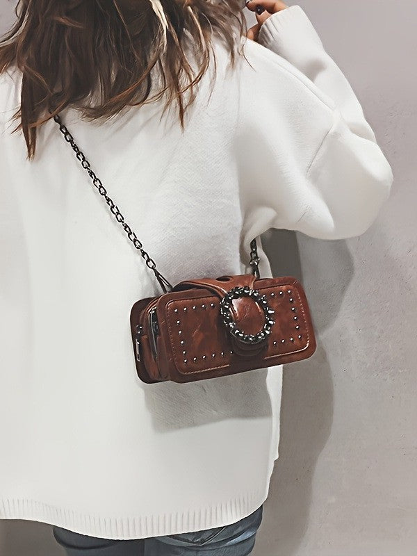 Classic Style Mini Chain Trendy Unique Women's Messenger Bag