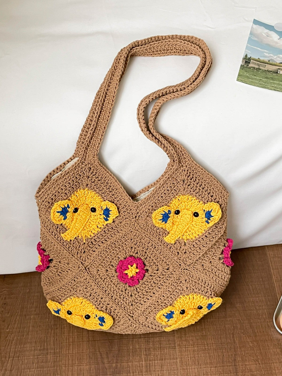 Woven Idle Style Beach Knit Wind Bags