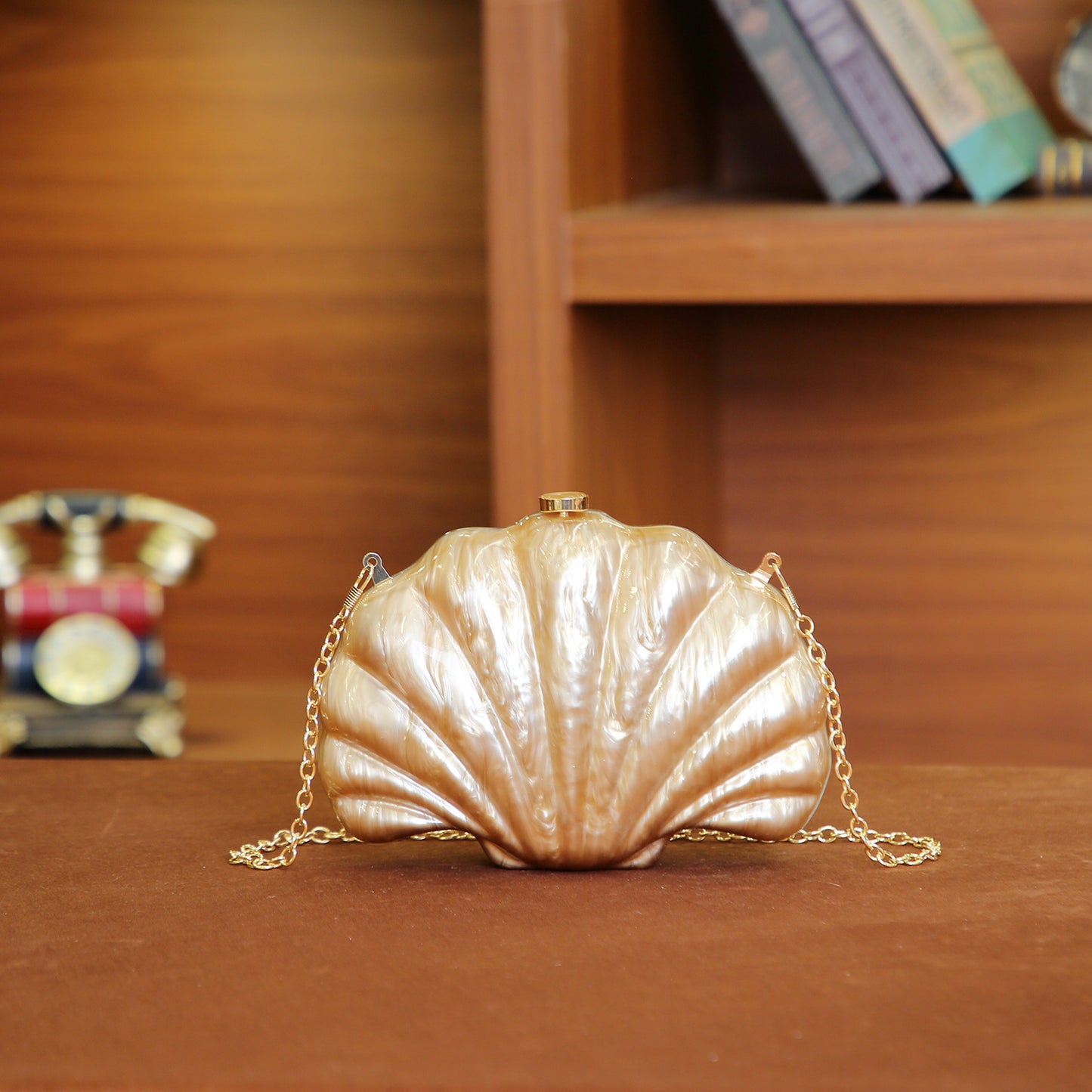 Women's Shell Natural Personality Dinner Chain For Bags