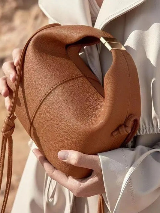 Women's French Niche Lunch Genuine Leather Single High Bags