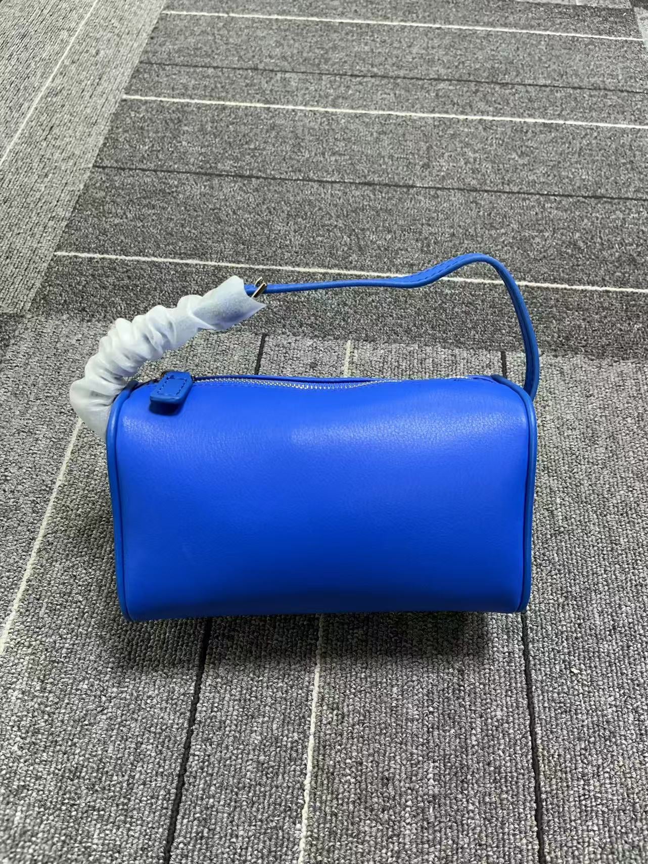 Style Niche Cattle Leather Pen Mini Simple Round Genuine Pencil Women's Shoulder Bag