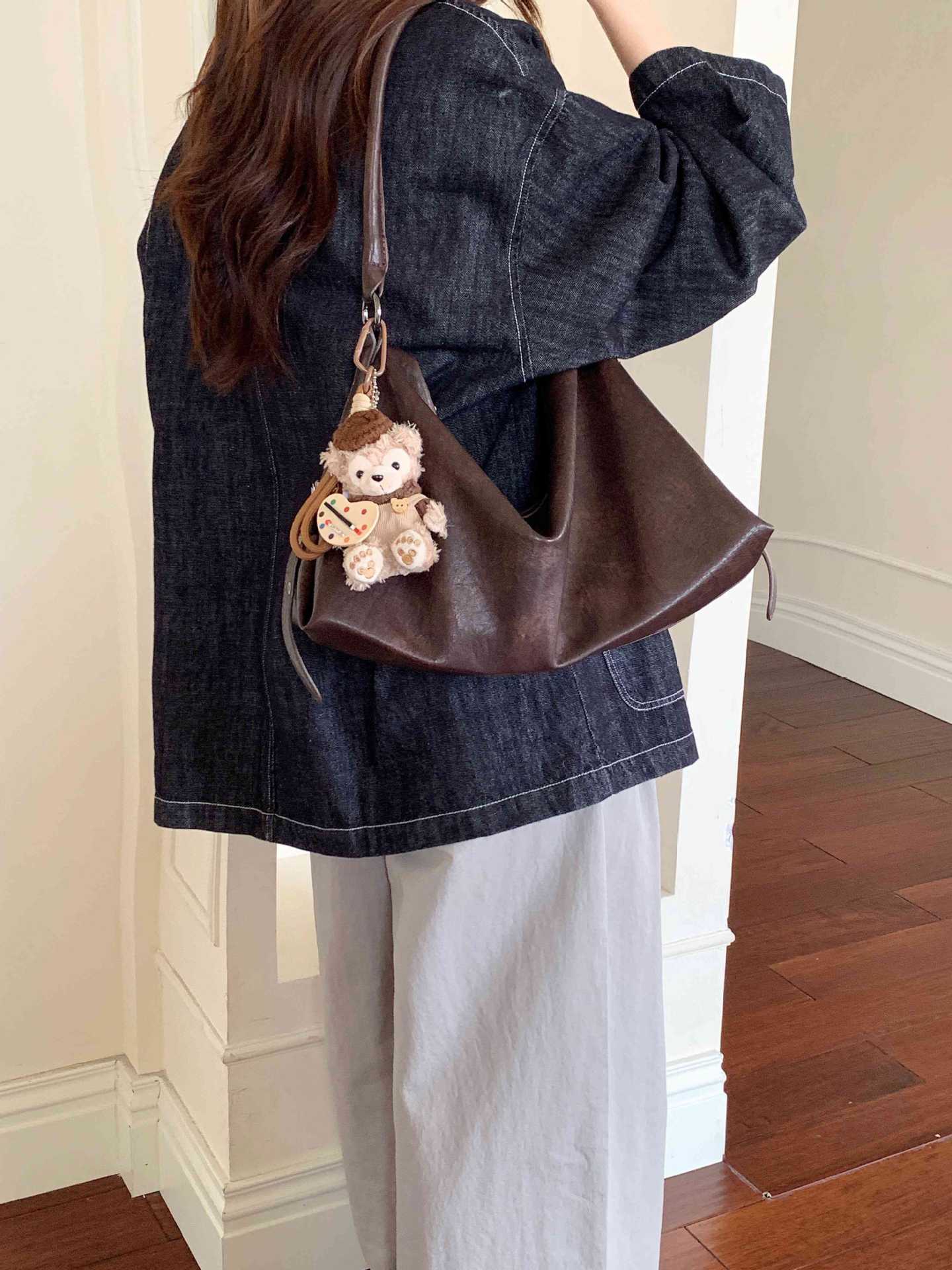 Women's Korean Style Retro Affordable Luxury Loose Tote Bags