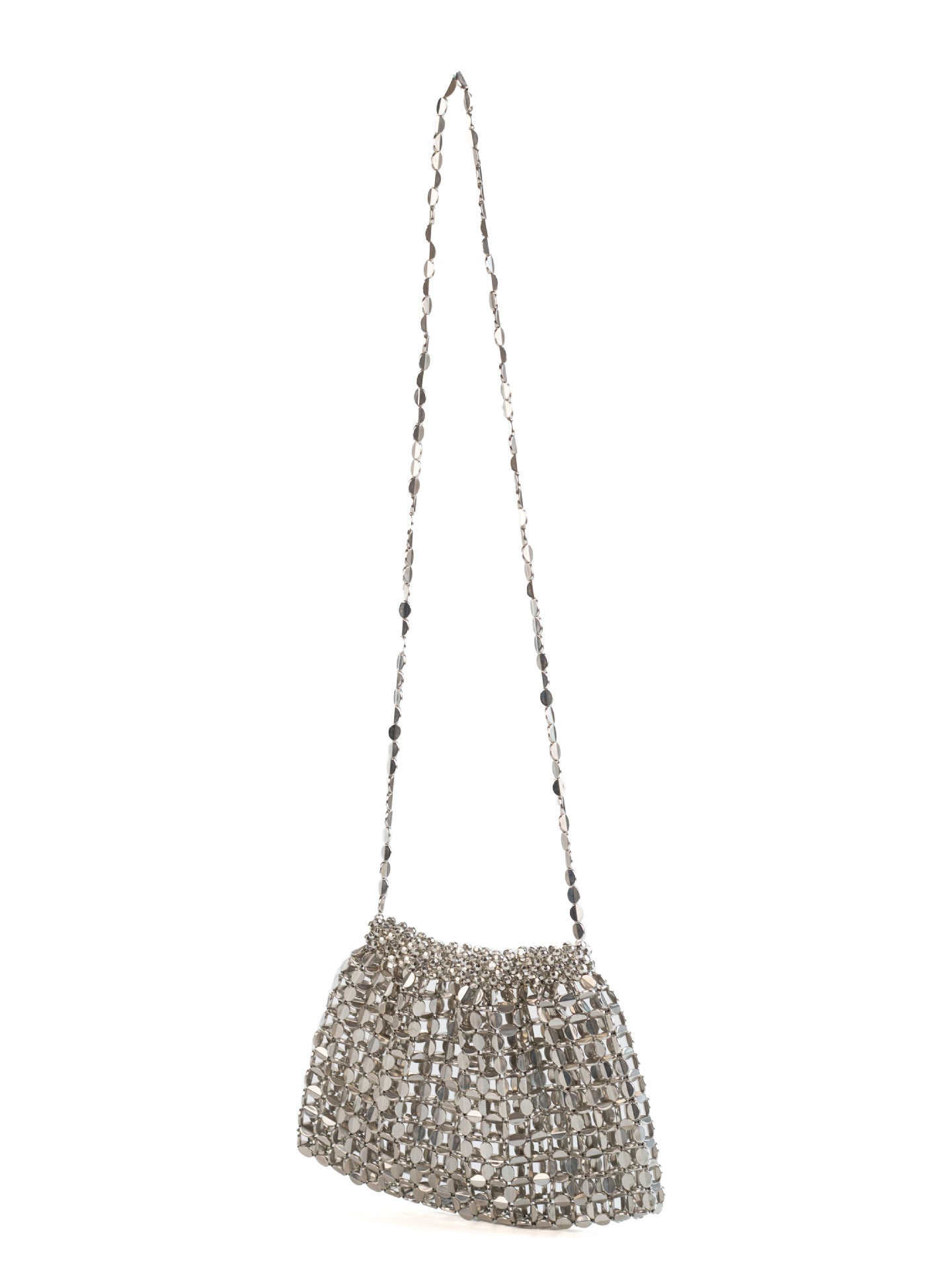 Retro Metal Sier Design Hand-woven Beads Bags