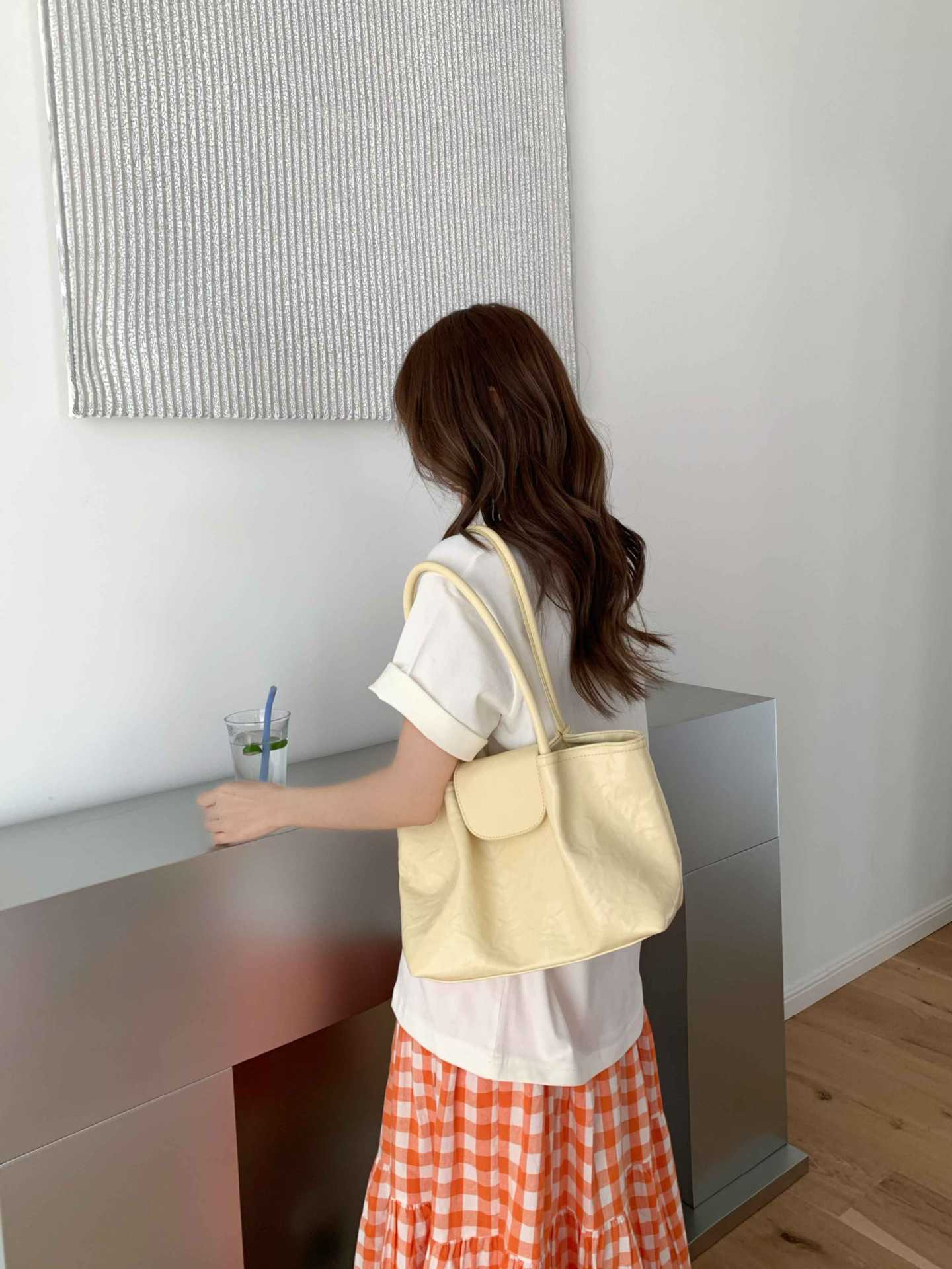 Women's Candy Color Hand Female Korean Style Large Women's Shoulder Bag