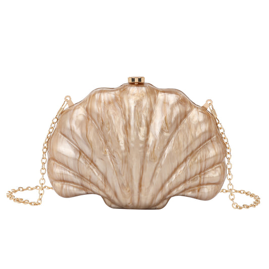 Women's Shell Natural Personality Dinner Chain For Bags
