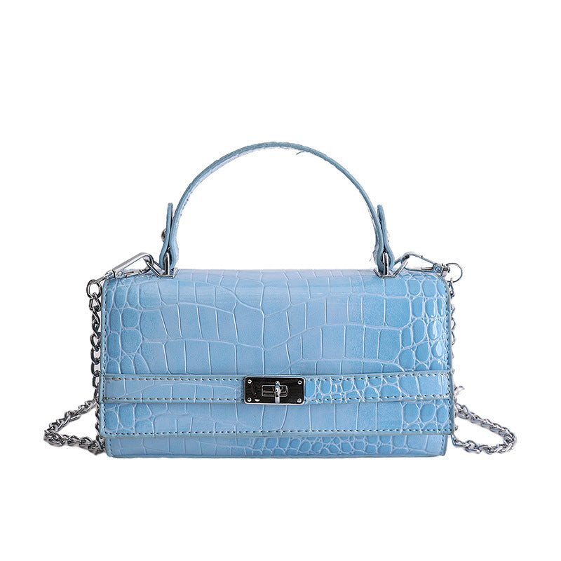 Women's Crocodile Pattern Mori Cute Light Luxury Minority Small Square Bag